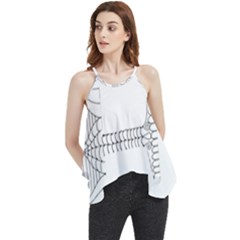 Henna Alphabet T- Shirt Henna Alphabet F Flowy Camisole Tank Top by maxcute