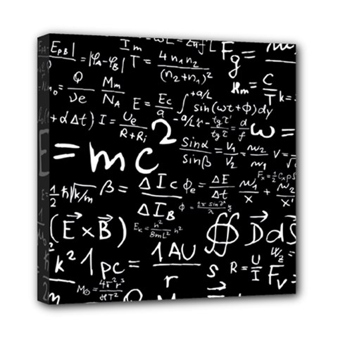 E=mc2 Text Science Albert Einstein Formula Mathematics Physics Mini Canvas 8  X 8  (stretched) by Jancukart