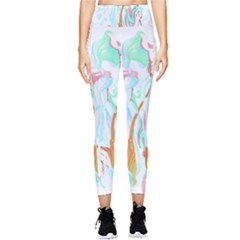 Lotus Flower T- Shirt Lotus Fantasy T- Shirt Pocket Leggings  by maxcute