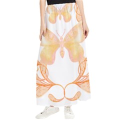 Ornate T- Shirt Butterfly Zentangles T- Shirt Maxi Chiffon Skirt by maxcute