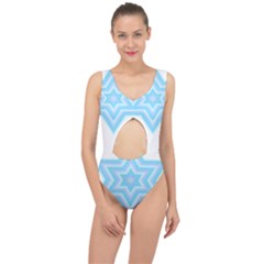 Pop Art T- Shirt Retro Star T- Shirt Center Cut Out Swimsuit by maxcute