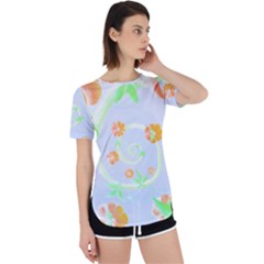 Pumpkins T- Shirt Spiral Pumpkin Harvest T- Shirt Perpetual Short Sleeve T-shirt by maxcute