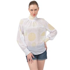 Stones T- Shirt Sticks And Stones T- Shirt High Neck Long Sleeve Chiffon Top by maxcute