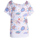 Turtle T- Shirt Sea Turtles Pattern T- Shirt Women s Oversized Tee View1