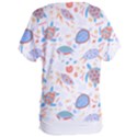 Turtle T- Shirt Sea Turtles Pattern T- Shirt Women s Oversized Tee View2