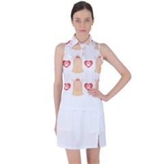 Tzu Dog T- Shirt Shih Tzu Dog Lover Cute Pattern T- Shirt Women s Sleeveless Polo Tee by maxcute