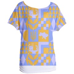 Ukraine T- Shirt Ukraine Pattern Women s Oversized Tee by maxcute