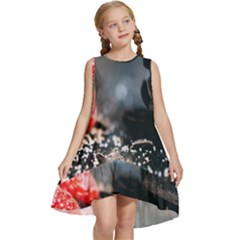 Chocolate Dark Kids  Frill Swing Dress by artworkshop