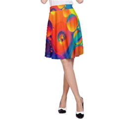 Colorfull Pattern A-line Skirt by artworkshop
