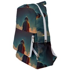 Leadership Alien Soldier Warrior Fantasy Travelers  Backpack by Ravend