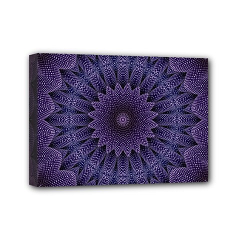 Shape Geometric Symmetrical Mini Canvas 7  X 5  (stretched) by Ravend