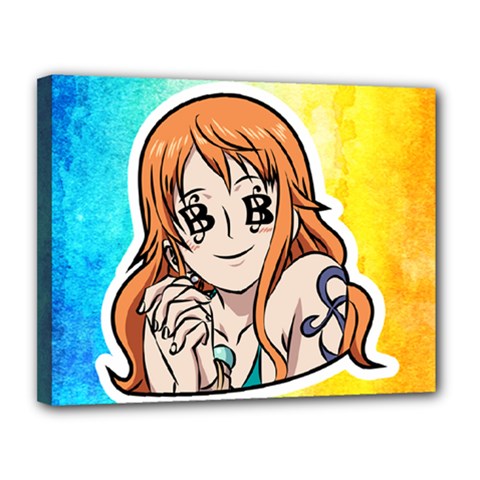 Nami Lovers Money Canvas 14  X 11  (stretched) by designmarketalsprey31