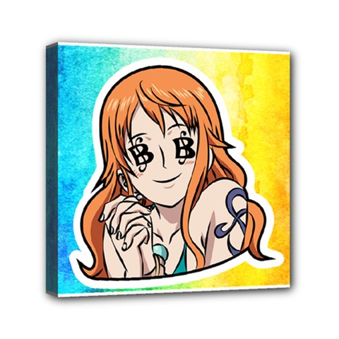 Nami Lovers Money Mini Canvas 6  X 6  (stretched) by designmarketalsprey31