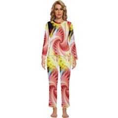 Fractalflowers Womens  Long Sleeve Lightweight Pajamas Set by Sparkle