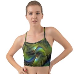 Digitalart  Waves Mini Tank Bikini Top by Sparkle