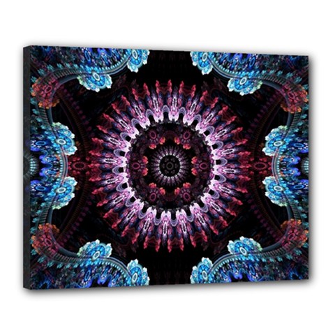 Digitalart Kaleidoscope Canvas 20  X 16  (stretched) by Sparkle