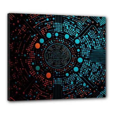 Big Data Abstract Abstract Background Canvas 24  X 20  (stretched) by Pakemis
