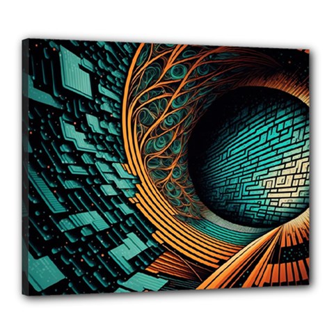 Big Data Abstract Abstract Background Backgrounds Canvas 24  X 20  (stretched) by Pakemis