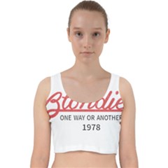 Blondie One Way Or Another 1978-01 Velvet Racer Back Crop Top by thenyshirt
