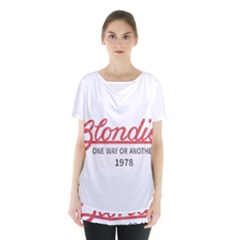 Blondie One Way Or Another 1978-01 Skirt Hem Sports Top by thenyshirt
