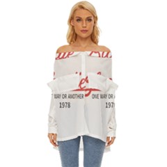 Blondie One Way Or Another 1978-01 Off Shoulder Chiffon Pocket Shirt by thenyshirt