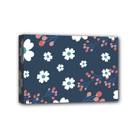 Floral Digital Background Mini Canvas 6  X 4  (stretched) by Ravend