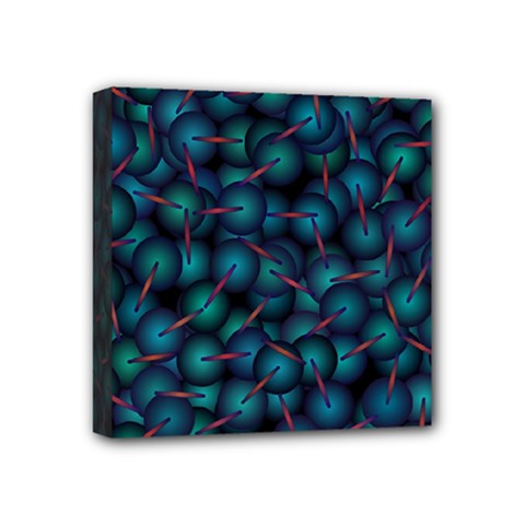 Background Abstract Textile Design Mini Canvas 4  X 4  (stretched) by Ravend