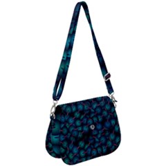 Background Abstract Textile Design Saddle Handbag by Ravend