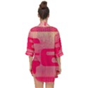 Pink Background Grunge Texture Open Front Chiffon Kimono View2