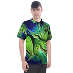 Fractal Art Pattern Abstract Fantasy Digital Men s Polo Tee by Jancukart