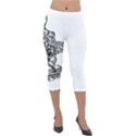 Scarface Movie Traditional Tattoo Lightweight Velour Capri Leggings  View1