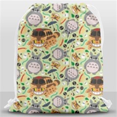 My Neighbor Totoro Pattern Drawstring Bag (large) by danenraven
