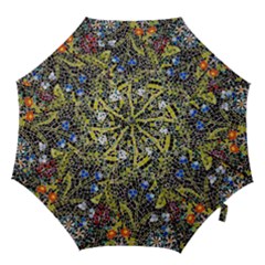 Mosaic Background Pattern Texture Hook Handle Umbrellas (small) by Ravend