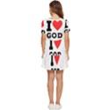 I love god Tiered Short Sleeve Babydoll Dress View4