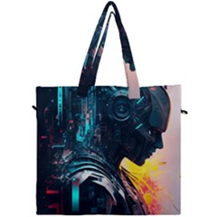 Who Sample Robot Prettyblood Canvas Travel Bag by Ravend