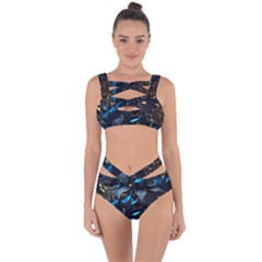 Flower Metal Flowers Sculpture Bandaged Up Bikini Set  by Ravend