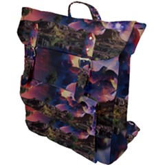 Lake Galaxy Stars Science Fiction Buckle Up Backpack by Uceng