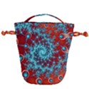Fractal Pattern Background Drawstring Bucket Bag View2