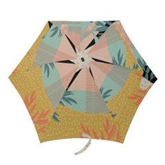Leaves Pattern Design Colorful Mini Folding Umbrellas by Uceng