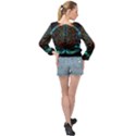 Brain Mind Technology Circuit Board Layout Patterns Banded Bottom Chiffon Top View2