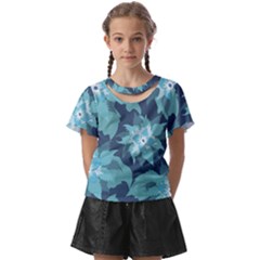 Graphic Design Wallpaper Abstract Kids  Front Cut Tee by Ravend