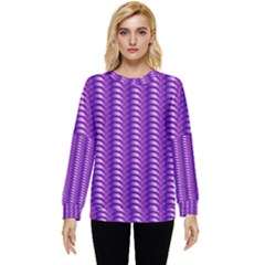 Purple Textile Vibrant Decor 3d Hidden Pocket Sweatshirt by Ravend