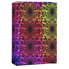 Rainbow Grid Form Abstract Background Graphic Playing Cards Single Design (rectangle) With Custom Box by Ravend