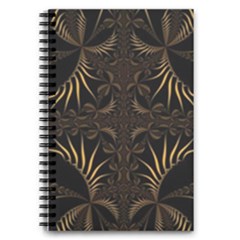 Fractal Symmetry Symmetrical Art Artwork 5 5  X 8 5  Notebook by Ravend