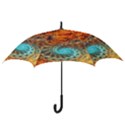 Fractal Math Abstract Mysterious Mystery Vortex Hook Handle Umbrellas (Small) View3