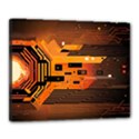 Technology Design Tech Computer Future Business Canvas 20  x 16  (Stretched) View1