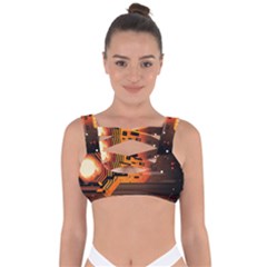 Technology Design Tech Computer Future Business Bandaged Up Bikini Top by Ravend