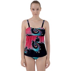 Fractals Abstract Art Digital Art Abstract Art Twist Front Tankini Set by Ravend