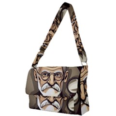 Ai Generated Psychotherapist Psychology Therapy Full Print Messenger Bag (l) by danenraven