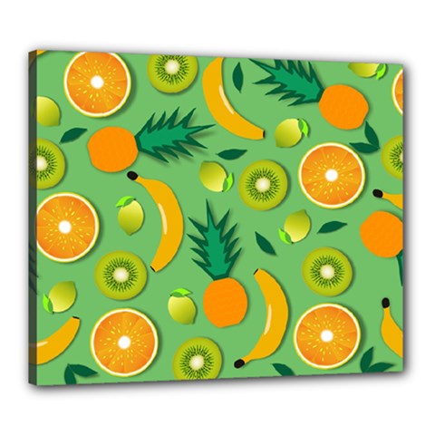 Fruit Tropical Pattern Design Art Pattern Canvas 24  X 20  (stretched) by Ravend